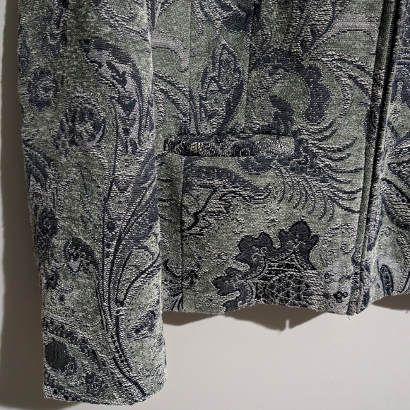 Vintage Lana Lee Tapestry zip up blazer size 14 - Picture 8 of 10